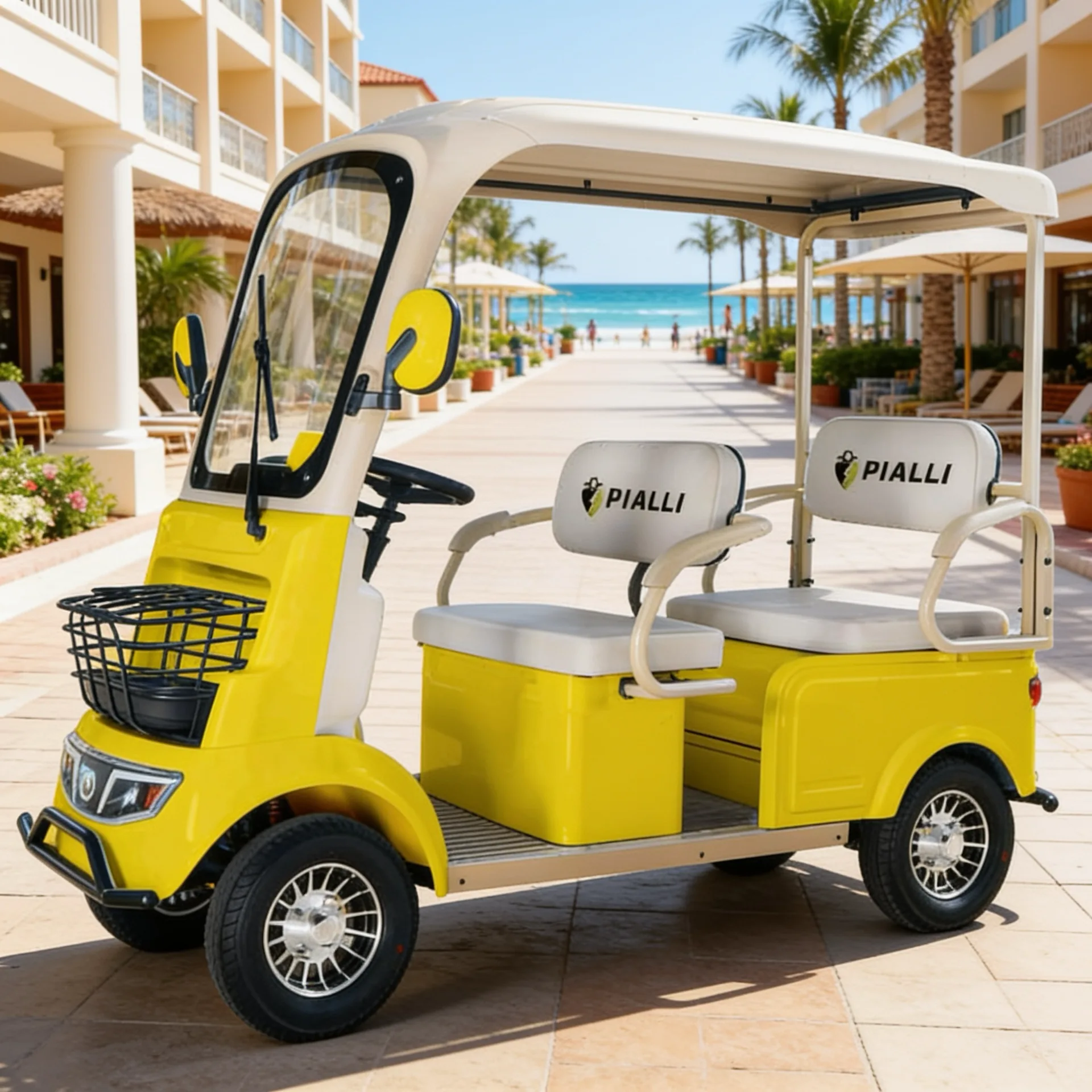 Carrito eléctrico A7 Pialli — en uso real