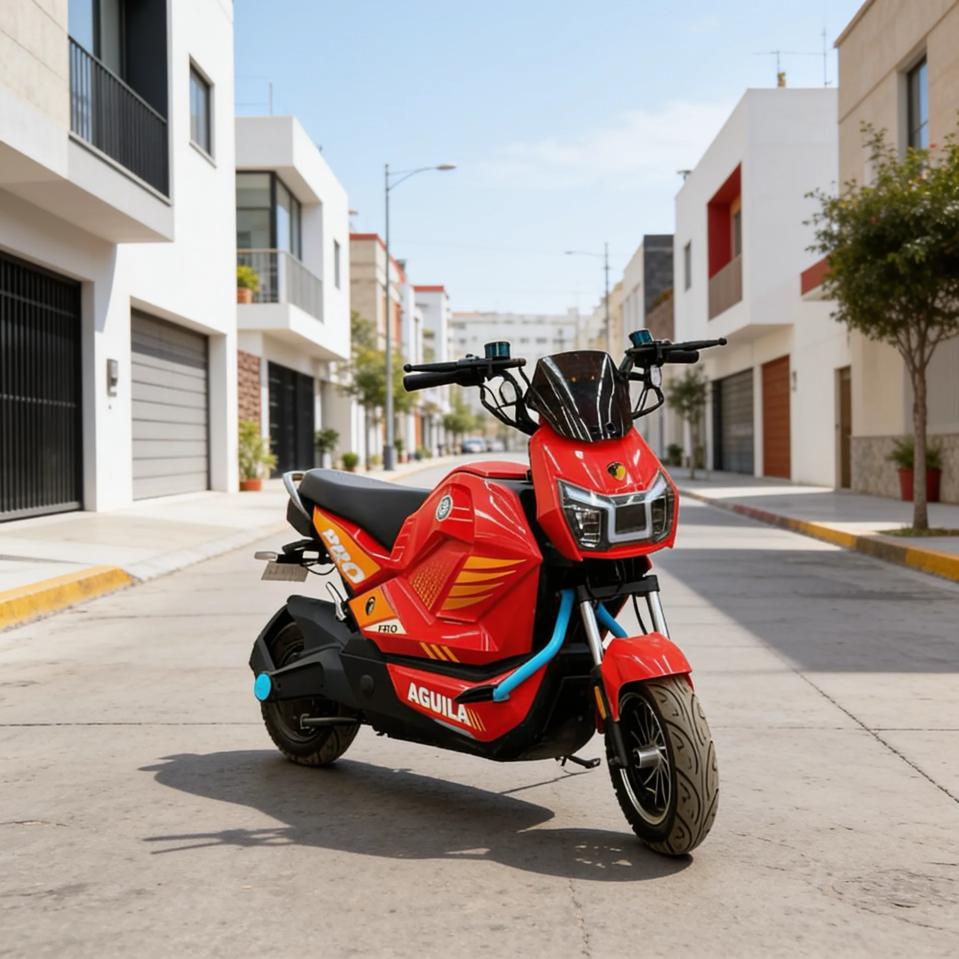 Moto eléctrica Águila Pro Pialli — en uso real