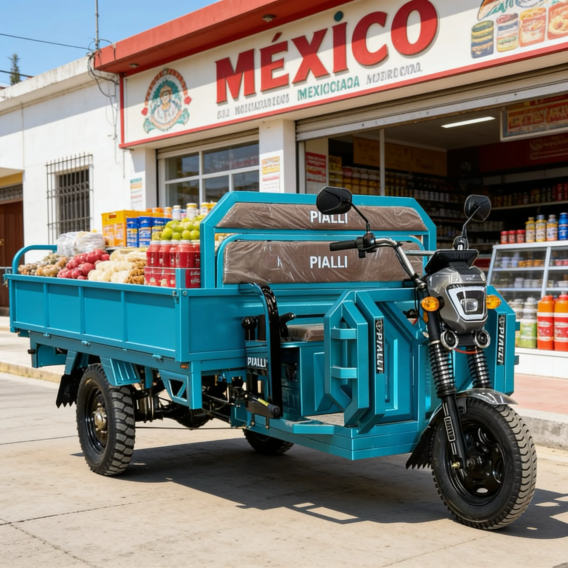 Triciclo de carga Cargo 180 Pialli — en uso real