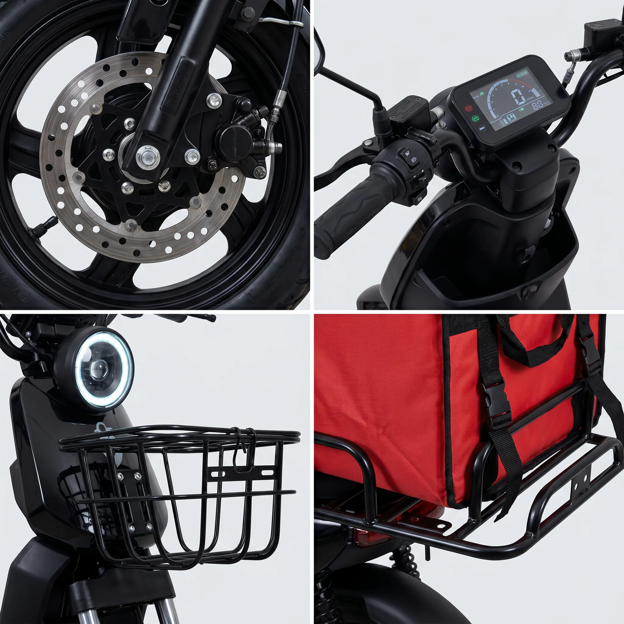 Bicimoto eléctrica RAPIM Pialli — cuatro vistas